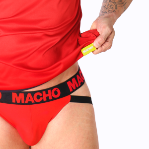 MACHO - T-SHIRT ROUGE S-M