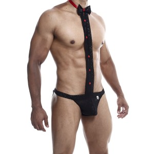 MOB - SMOKING AVEC STRING EN DENTELLE TAILLE L-XL