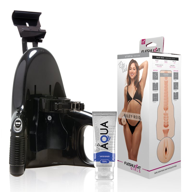 FLESHLIGHT - VAGIN RILEY REID UTOPIA LANCEMENT UNIVERSEL LUBRIFIANT QUALITÉ AQUA 50 ML