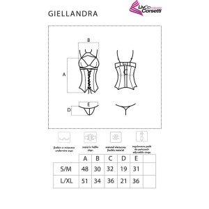 LIVCO CORSETTI FASHION - COLLECTION GIELLANDRA FOR THE SENSES CORSET CULOTTE NOIR