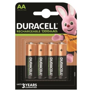 DURACELL - BATTERIE RECHARGEABLE HR6 AA 1300mAh 4 UNIT