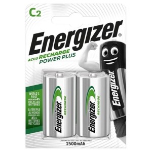 ENERGIZER - BATTERIE RECHARGEABLE POWER PLUS HR14 C 2500mAh 2 UNIT