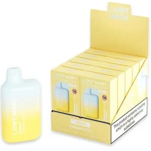 LOST MARY - (PACK PROFESSIONNEL EXPOSANT -10 UNITÉS) BM600 NICOTINE VAPER 2 JETABLE PINEAPPLE ICE
