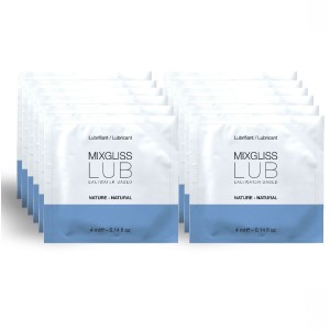 MIXGLISS - LUBRIFIANT NATUREL BASE DEAU 12 UNIDOSE 4 ML