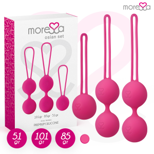 MORESSA - OSIAN SET PREMIUM SILICONE ROSE (Osian One - 51 g Osian Two - 101 g Osian Three 85 g)
