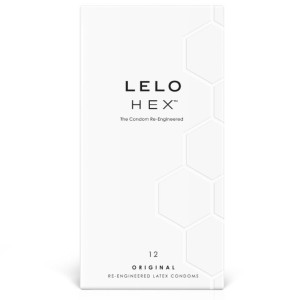 LELO - BOÎTE DE PRÉSERVATIFS HEX 12 UNITÉS