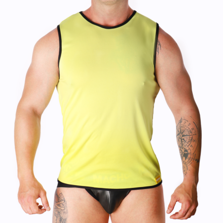 MACHO - T-SHIRT JAUNE S-M