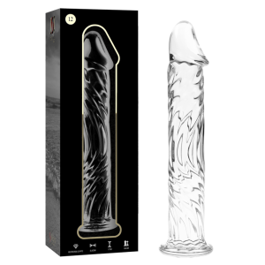NEBULA SERIES BY IBIZA - MODÈLE 12 GODE EN VERRE BOROSILICATE CLAIR 17 CM -O- 3.5 CM