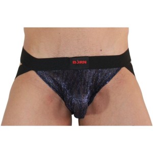 BURN - 006 JOCK BLEU BRILLANT - NOIR S