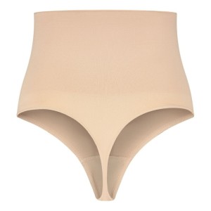 BYE-BRA - FAONNEUR SANS POINTS STYLE STRING BEIGE TAILLE S