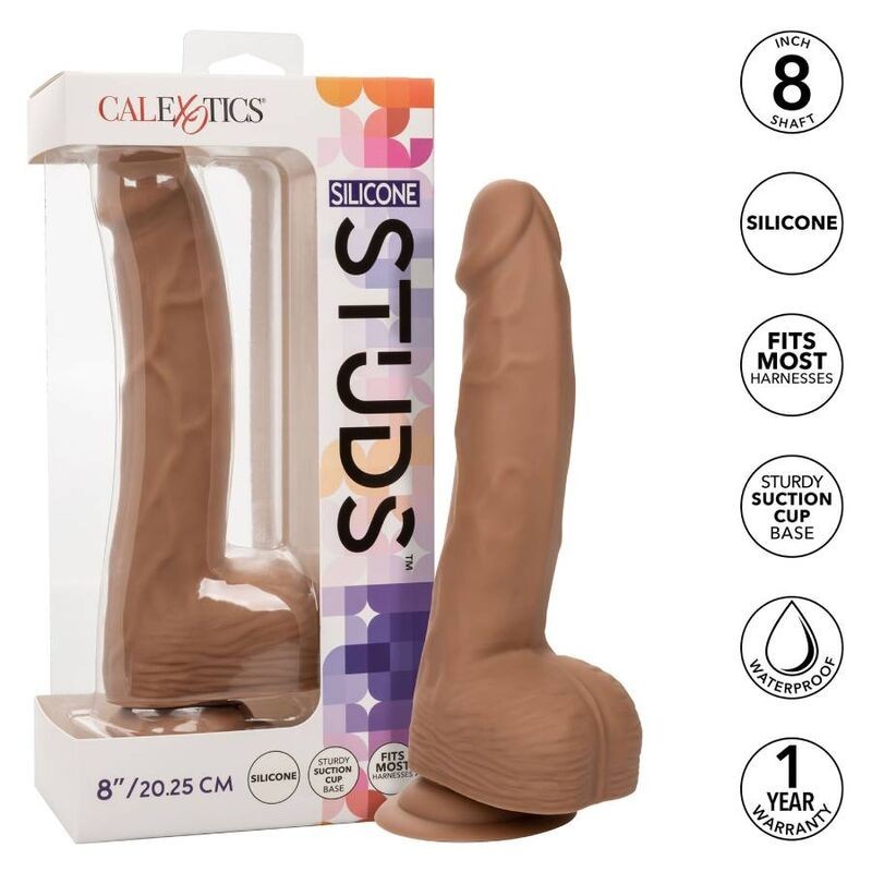 CALEXOTICS - CLOUS EN SILICONE 20.32 CM MARRON – Godes sans vibration