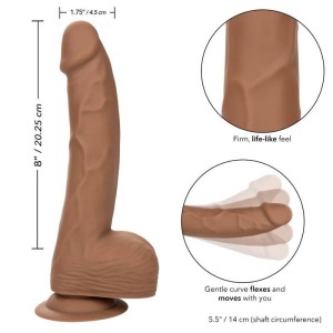 CALEXOTICS - CLOUS EN SILICONE 20.32 CM MARRON – Godes sans vibration