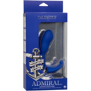 CALEXOTICS - ADMIRAL STIMULATEUR and VIBRATEUR ANAL COURBÉ BLEU – Vibromasseurs anaux