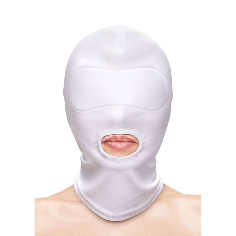 NS NOVELTIES - FETISH and FASHION CAGOULE BOUCHE NYLON BLANC – Masque