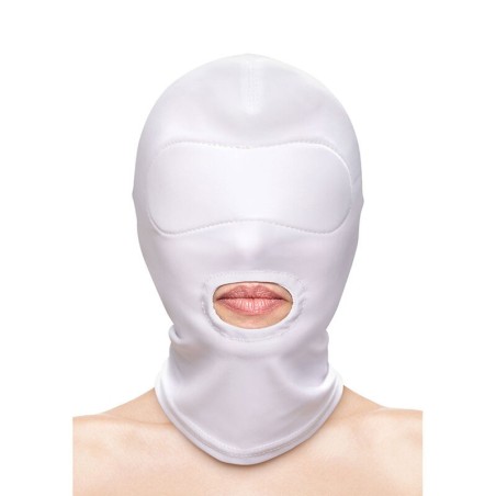 NS NOVELTIES - FETISH and FASHION CAGOULE BOUCHE NYLON BLANC – Masque