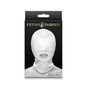 NS NOVELTIES - FETISH and FASHION CAGOULE BOUCHE NYLON BLANC – Masque