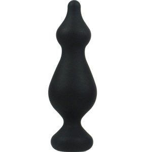 ADRIEN LASTIC - PLUG ANAL AMUSE SILICONE NOIR TAILLE L – Bouchons anaux