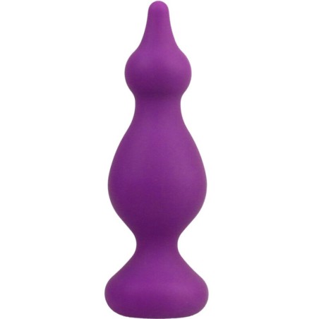 ADRIEN LASTIC - PLUG ANAL AMUSE SILICONE VIOLET TAILLE M – Bouchons anaux