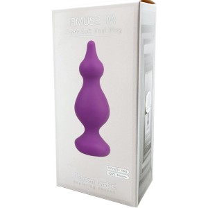 ADRIEN LASTIC - PLUG ANAL AMUSE SILICONE VIOLET TAILLE M – Bouchons anaux