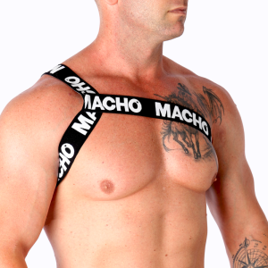 MACHO - HARNAIS ROMAIN BLANC S-M