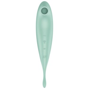 SATISFYER - APPLICATION DE STIMULATEUR ET VIBRATEUR TWIRLING PRO VERT