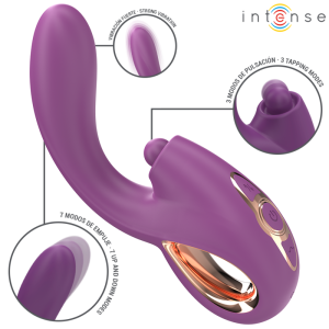 INTENSE - LALI VIBRATEUR MULTIFONCTION POINT G TAPPING and THRUST and VIBRATION VIOLET