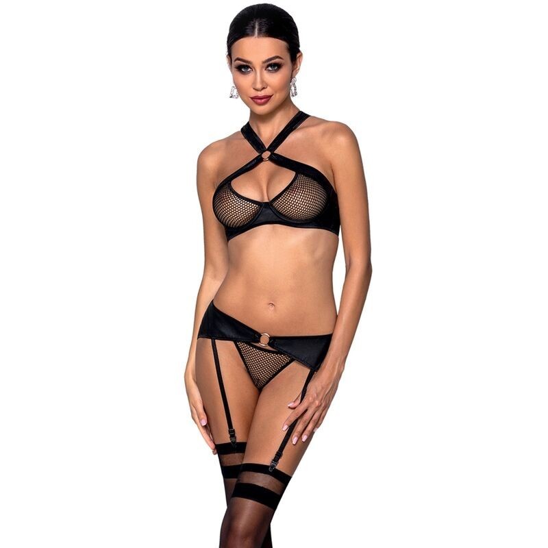 PASSION - ENSEMBLE CUIR ÉCOLOGIQUE AMANDA S-M
