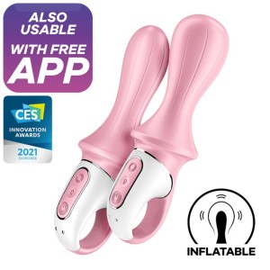 SATISFYER - AIR PUMP BOOTY 5 VIBRATEUR ANAL GONFLABLE ROSE
