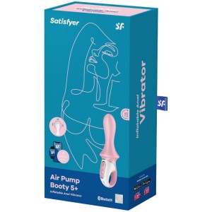 SATISFYER - AIR PUMP BOOTY 5 VIBRATEUR ANAL GONFLABLE ROSE