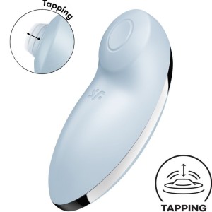 SATISFYER - TAP and CLIMAX 2 VIBRATEUR and STIMULATEUR BLEU