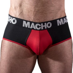 MACHO - MS26N SLIP NOIR-ROUGE L
