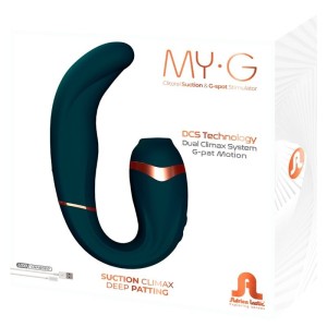 ADRIEN LASTIC - MYG ASPIRATEUR DE CLITORIS ET STIMULATEUR DE POINT G VERT FONCÉ