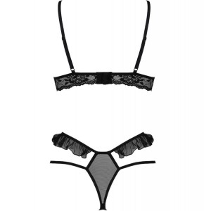 PASSION - ENSEMBLE DOLLY DEUX PIÈCES NOIR S-M