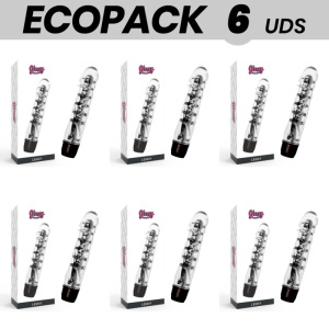 ECOPACK 6 UNITÉS - VIBRATEUR GLOSSY LENNY NOIR