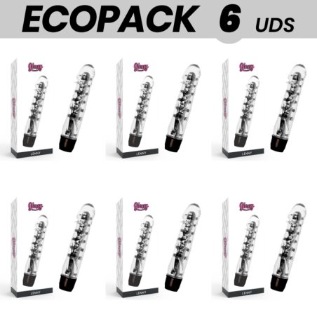 ECOPACK 6 UNITÉS - VIBRATEUR GLOSSY LENNY NOIR