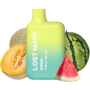 LOST MARY - (PACK PROFESSIONNEL EXPOSANT -10 UNITÉS) BM600 NICOTINE VAPER 2 JETABLE TRIPLE MELON