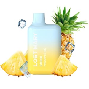 LOST MARY - (PACK PROFESSIONNEL EXPOSANT -10 UNITÉS) BM600 NICOTINE VAPER 2 JETABLE PINEAPPLE ICE