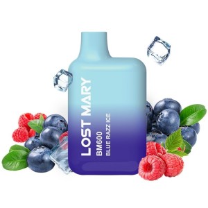 LOST MARY - (PACK PROFESSIONNEL EXPOSANT -10 UNITÉS) BM600 NICOTINE VAPER 2 JETABLE BLUE RAZZ ICE