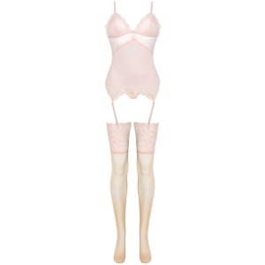 LIVCO CORSETTI FASHION - ENSEMBLE PERSINNE PÊCHE CORSET CULOTTE BAS