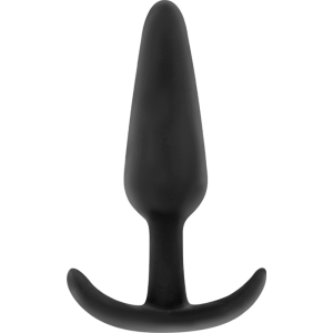 BLACKandSILVER - PLUG ANAL EN SILICONE KAEL AVEC POIGNÉE MOYENNE