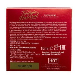 HOT - PHÉROMONE TWILIGHT NATURELLE POUR FEMMES 15 ML