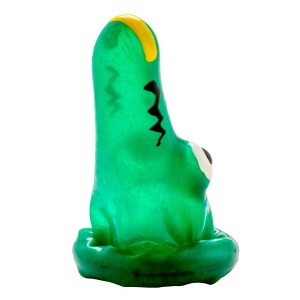CONDOMERIE - PRÉSERVATIFS FANTAISIE PEINTS À LA MAIN MODÈLE CROCODILE 1