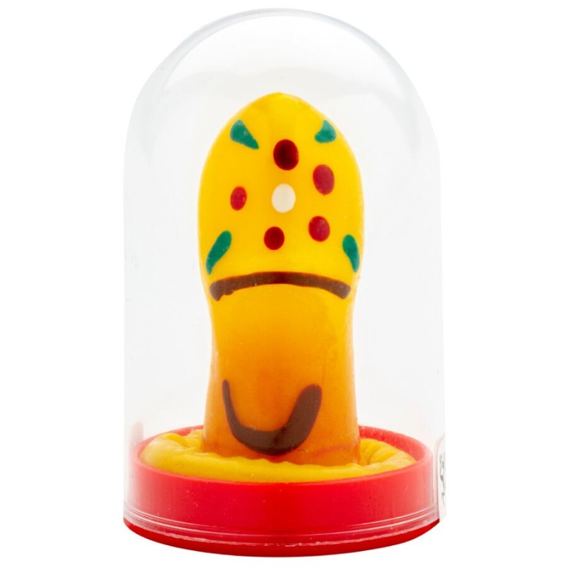 CONDOMERIE - SABOTS DE PRÉSERVATIFS FANTAISIE PEINTS À LA MAIN