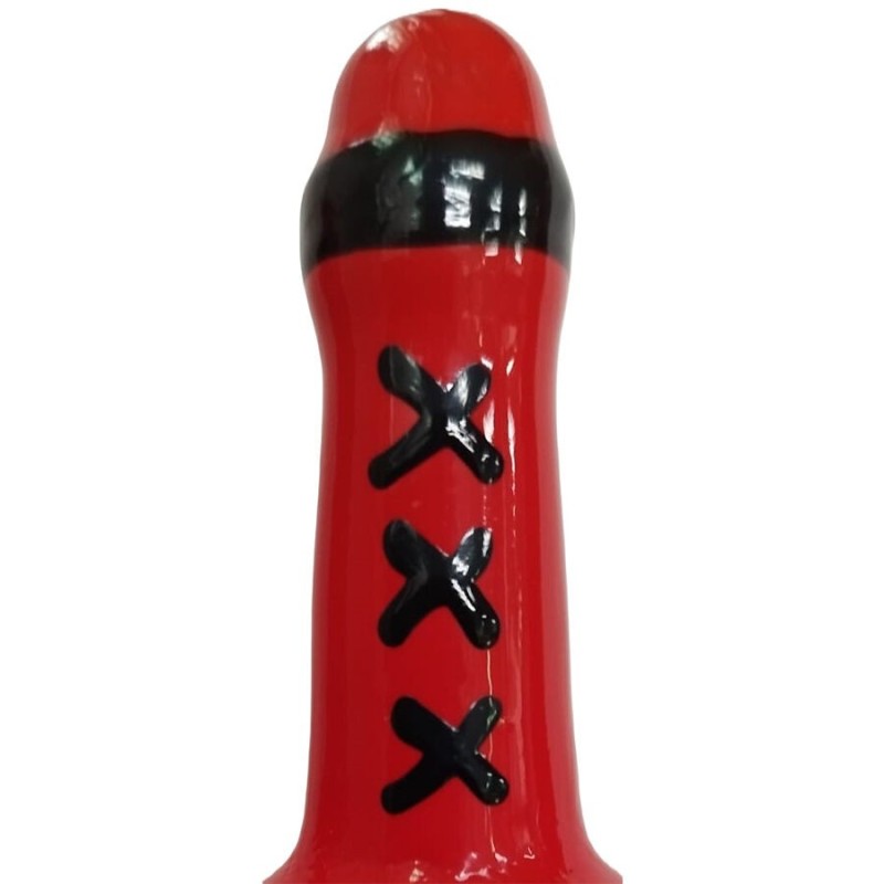 CONDOMERIE - PRÉSERVATIFS FANTAISIE PEINTS À LA MAIN AMSTERDAM ROUGE