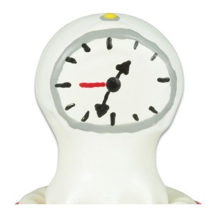 CONDOMERIE - HORLOGE À PRÉSERVATIFS FANTAISIE PEINTE À LA MAIN