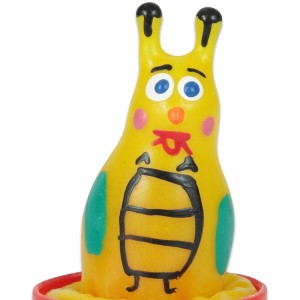 CONDOMERIE - PRÉSERVATIFS FANTAISIE PEINTS À LA MAIN ABEILLE