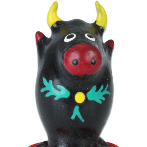 CONDOMERIE - PRÉSERVATIFS FANTAISIE PEINTS À LA MAIN TAUREAU NOIR MODÈLE 1