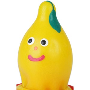 CONDOMERIE - PRÉSERVATIFS FANTAISIE PEINTS À LA MAIN CITRON