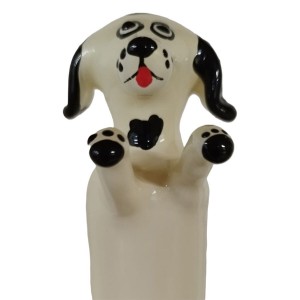 CONDOMERIE - PRÉSERVATIFS FANTAISIE PEINTS À LA MAIN HAPPY WHITE DOG XL