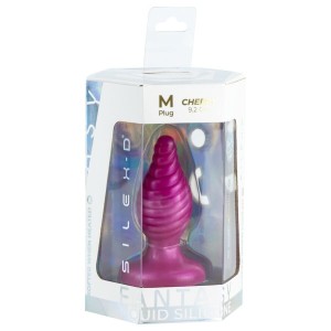 SILEXD - CHERRY PLUG ANAL FANTASY EN SILICONE LIQUIDE THERMORÉACTIF ROSE 9,2 CM